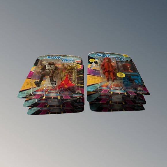 92 Playmates Star Trek (Next Gen) Picrard Data Gowren, Ferengi GuinaTori Figures - Picture 2 of 16